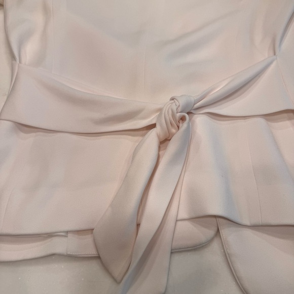 Club Monaco Women’s Tie Back White Blazer Collarless Size 0 - Picture 8 of 11